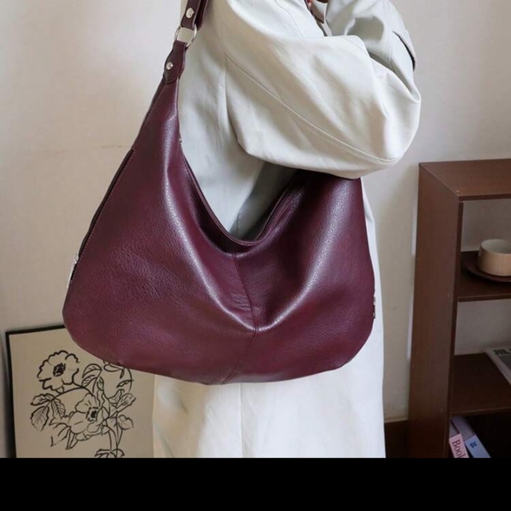 Faux Leather Hobo shoulder bag